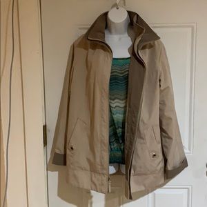 NAUTICA HEAVY RAINCOAT WITH DETACHABLE HOOD MED